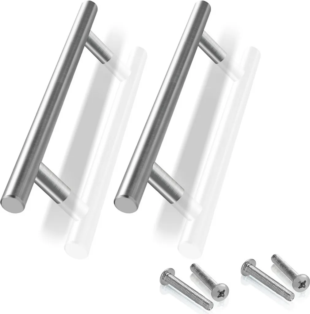 Jayseuw Maniglie Armadio Cucina 220x160mm | Stock 100 Pezzi Acciaio - 9