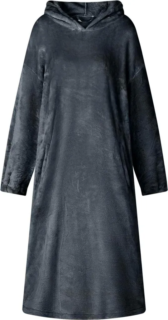 Sweat Couverture Bleu Marine S en Flanelle pour Soirée TV et Détente