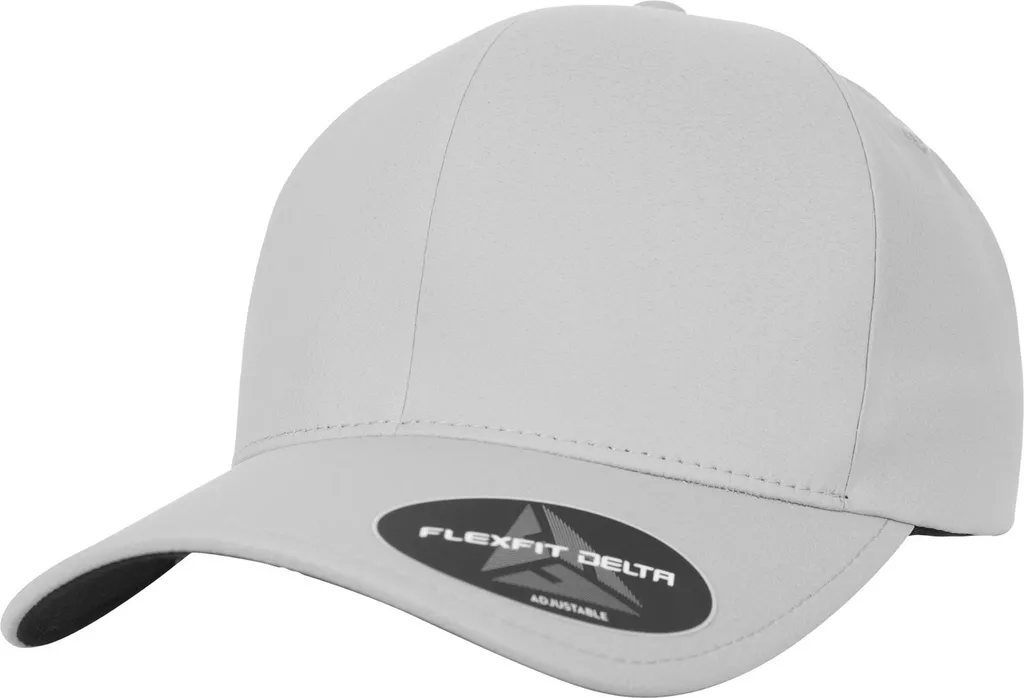 Cappello da baseball Flexfit by Yupoong Delta RW7552 (Taglia unica) (Argento)