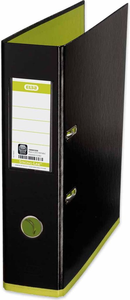 Cartella ELBA myColour, larghezza dorso: 80 mm, nero/verde Immagine del prodotto 