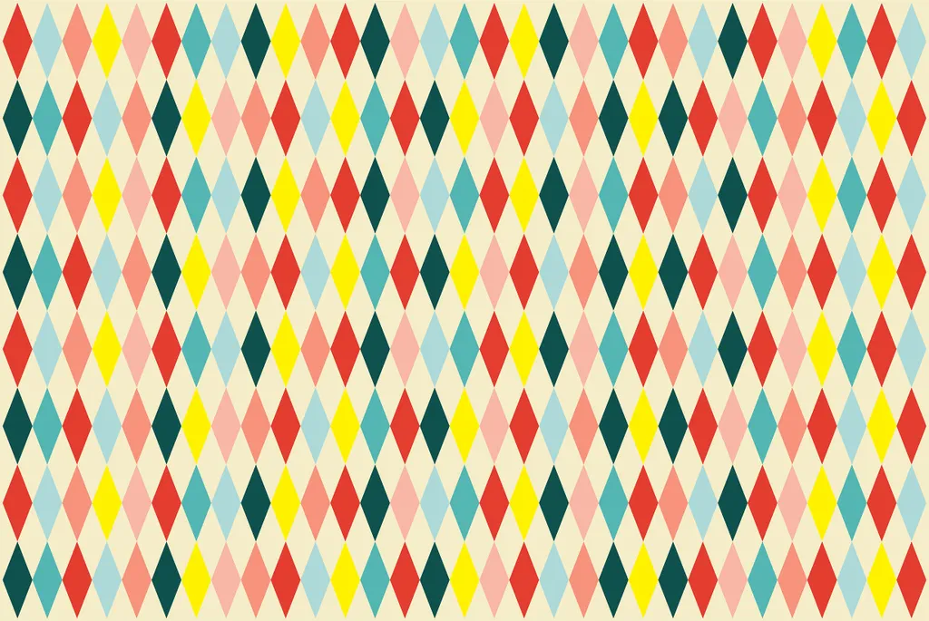 Tovaglia Carta 180x120 Rombi Multicolore - Design Geometrico Vivace