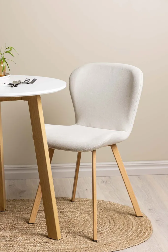 Petit ensemble salle à manger table blanche et 2 chaises pour petit espace