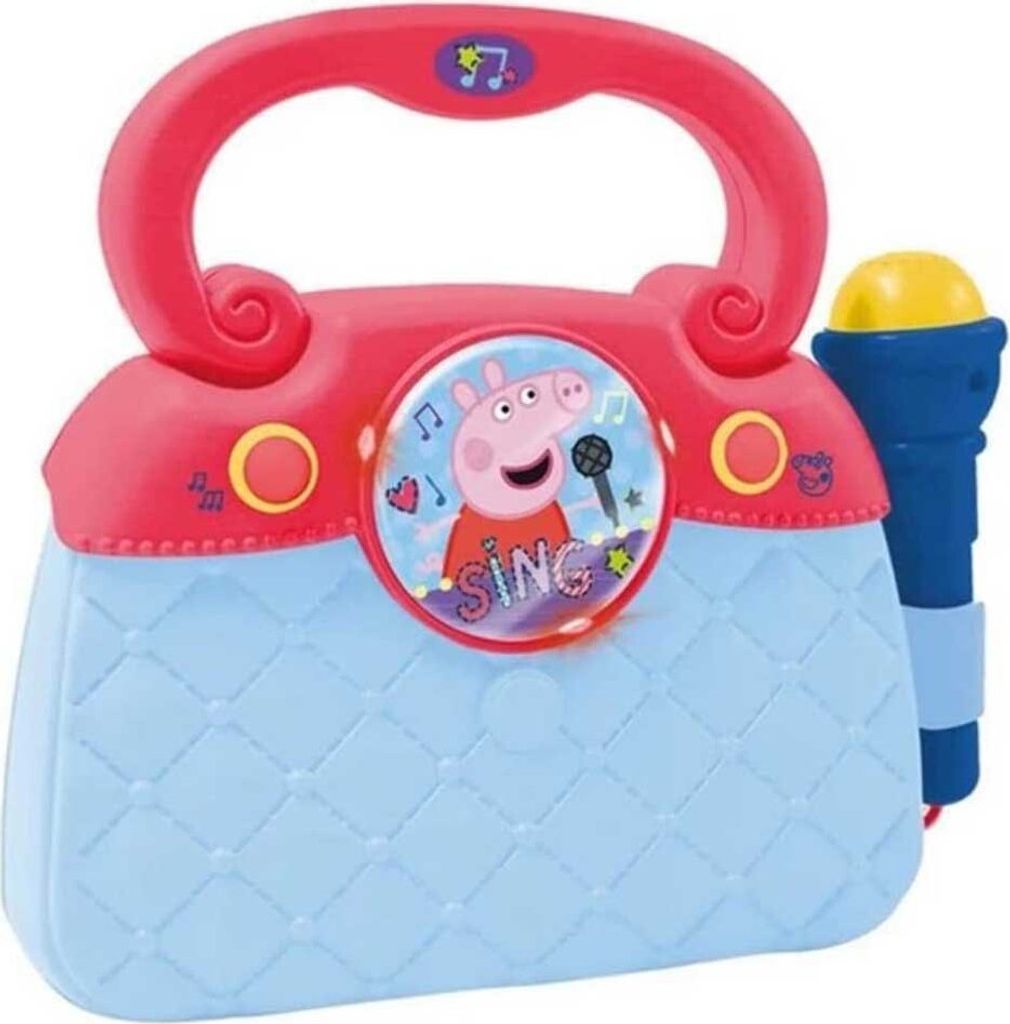 CLAUDIO REIG- Peppa Pig Bolso con Micro, Luces, RITMOS Y CONEX. MP3, Mehrfarbig (2345) REIG