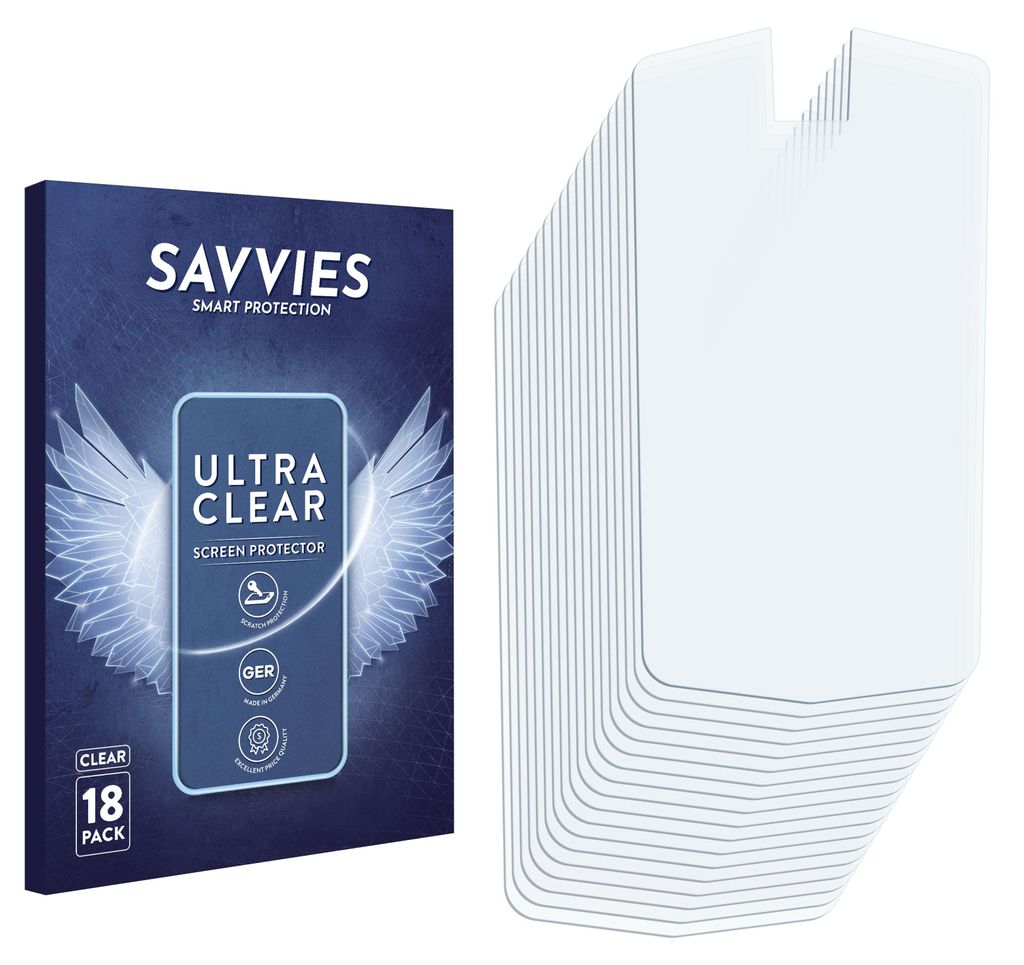 18x Für Spektrum DX5R Schutzfolie Savvies Displayschutz Display Schutz Folie Klar Transparent