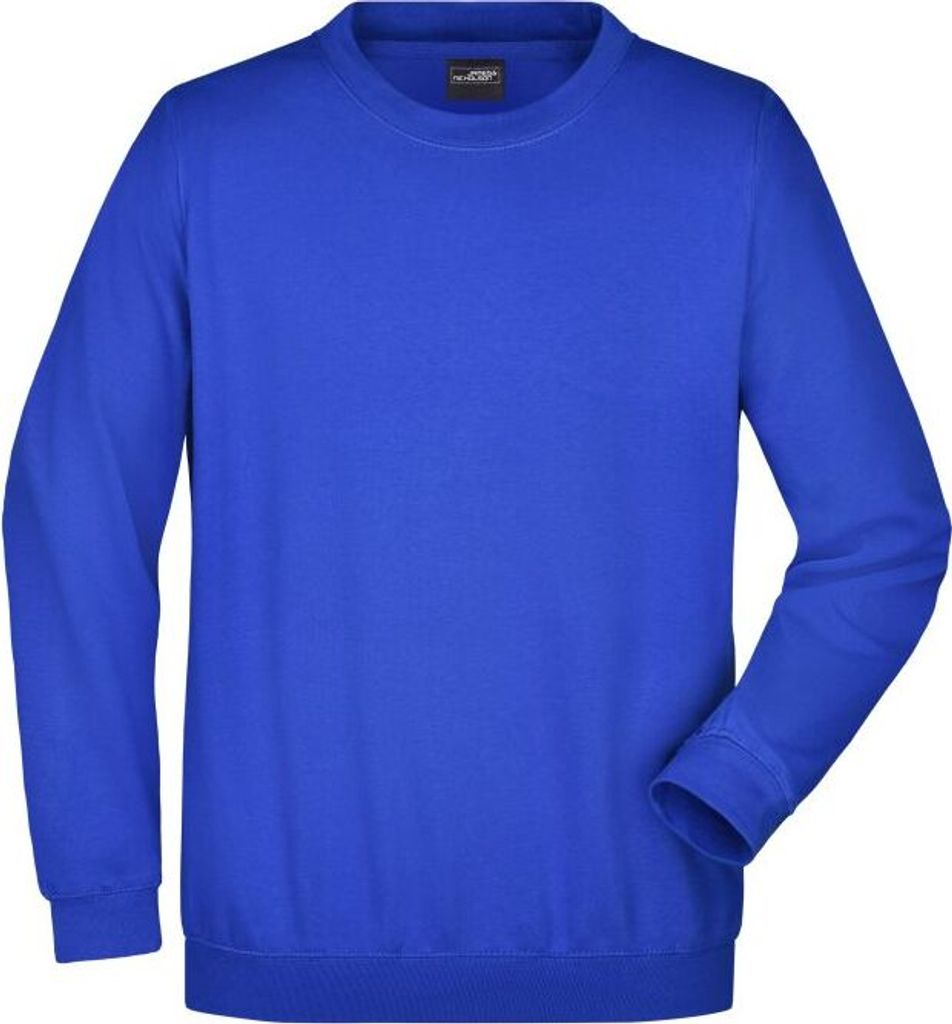Klassisches Komfort Rundhals-Sweatshirt royal, Gr. M
