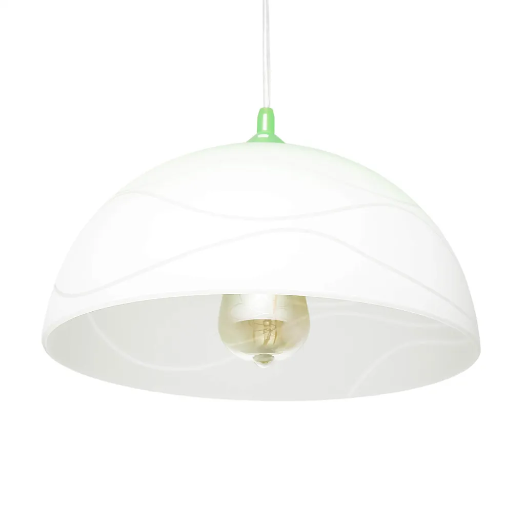 Lampada a Sospensione E27 Verde Ø30cm | Lampadario Vintage Dimmerabile
