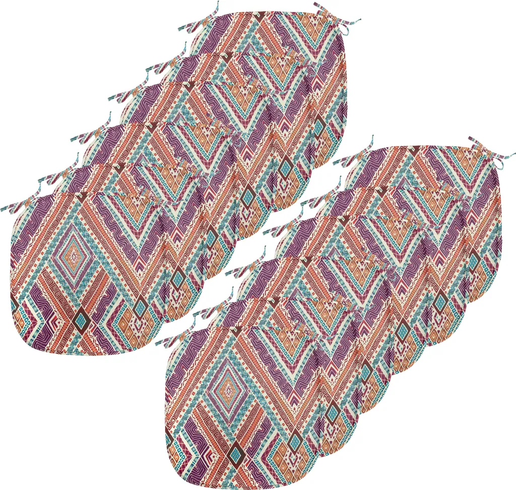 Coussin pour Siège de Cuisine 40x40 cm Lavable et Imperméable Lot de 12