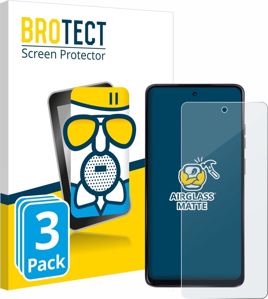 3x BROTECT Entspiegelungs Schutzglas für Motorola Moto G24 Schutzfolie Panzer Folie Glas Display Schutz matt