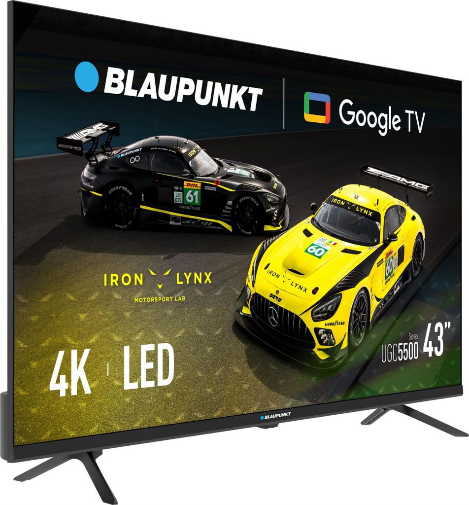 BLAUPUNKT 43UGC5500S 43-Zoll-LED-Fernseher mit 4K-UHD, Google Smart TV, Bluetooth und DVB-T2