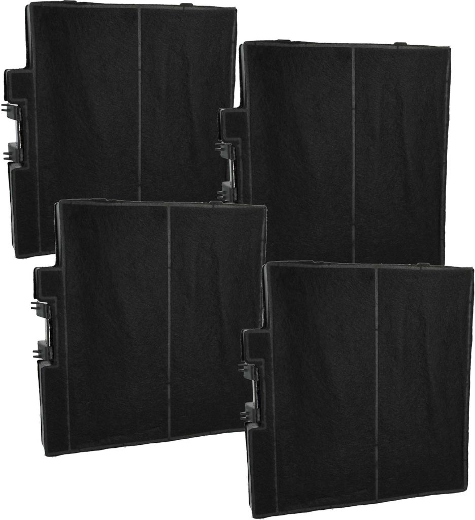 vhbw 4x Aktivkohlefilter kompatibel mit Siemens LC96BFM50/01, LC96BHM50, LC96QBC50, LC96QBC50/01, LC96BHM50/01, LC96GBM50/01 Dunstabzugshaube