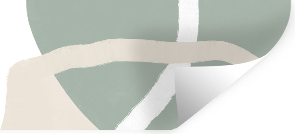 MuchoWow Wandtattoo Wandsticker Wandaufkleber Minimalismus - Pastell - Gestaltung 150x50 cm Selbstklebend und Repositionierbar - Repositionierbar...