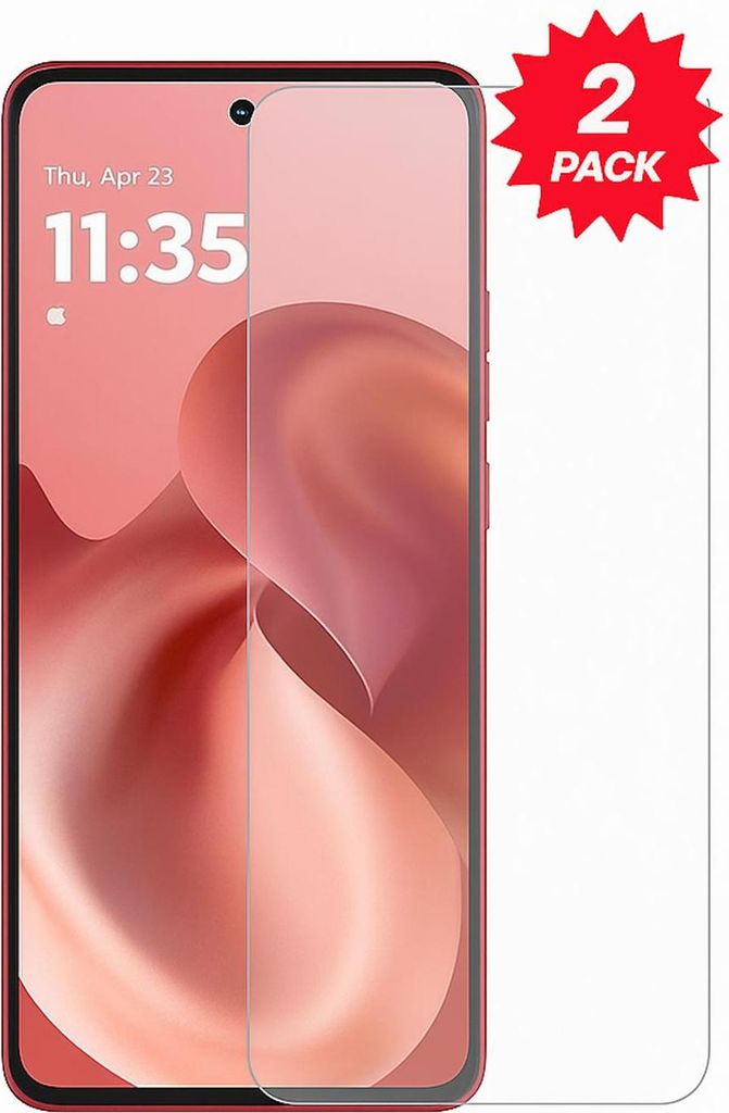A screen protector for a smartphone is shown on a smartphone.