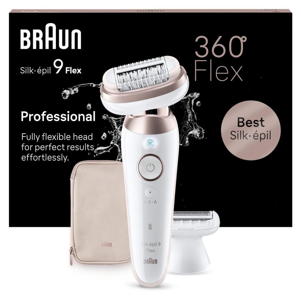 Braun Silk-Épil 9 Flex Epilatore Wet & Dry 9-011 3D, Testa Immagine del prodotto 