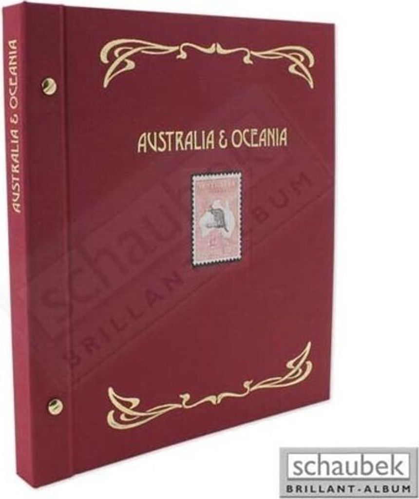 Schaubek ds0029 Schraubbinder Leinen schmal rot, reissue-Ausführung Australia + Oceania