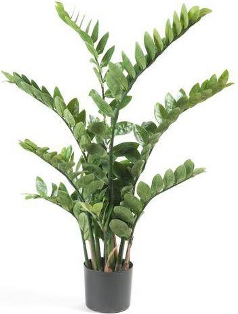 Kunstpflanze Zamioculcas Zimmerpalme 110cm Pflegefreie Dekopflanze Langlebig