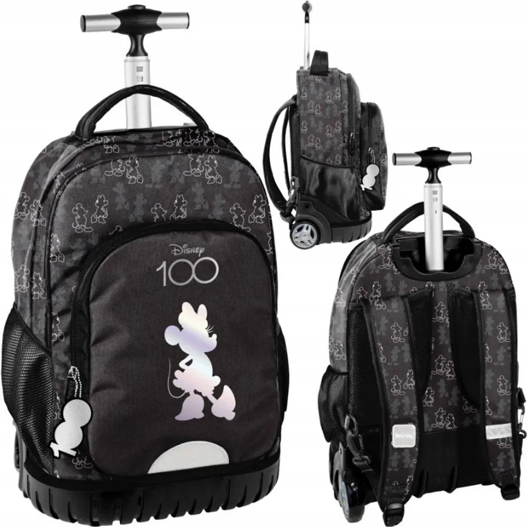 Sac à dos d'école à roulettes Minnie Mouse - Éviter le mal de dos enfant