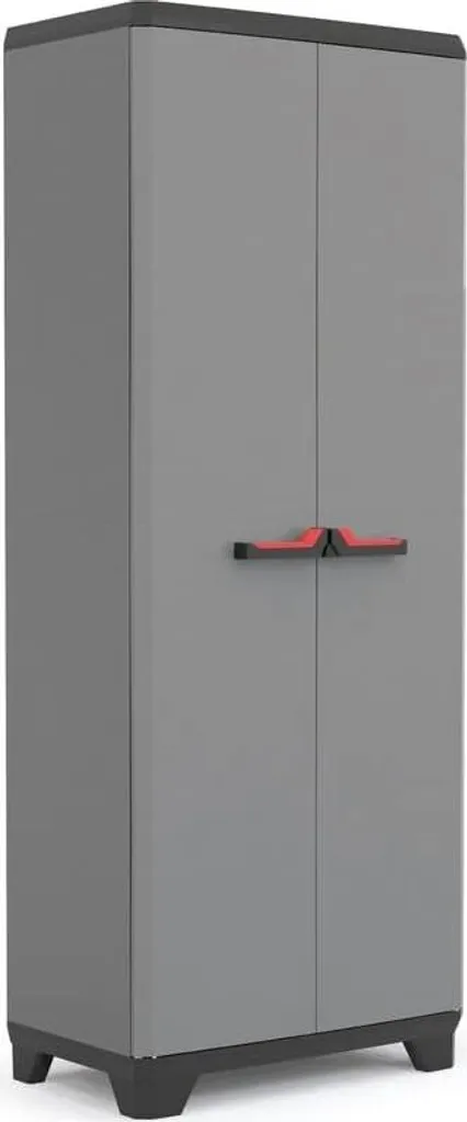 Armoire Stilo Utility 2 portes avec rangement balais - 68x39x173 cm