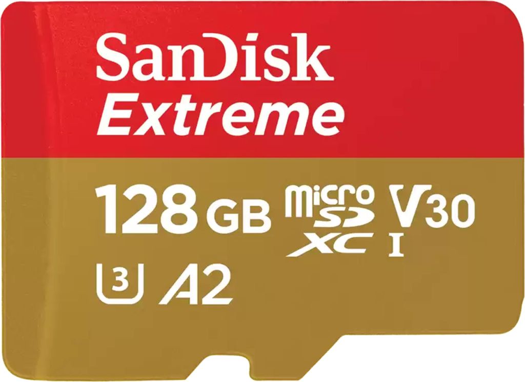 SanDisk microSDXC V30 A2   128GB Extreme A2 C10 V30 UHS-I Produktbild 