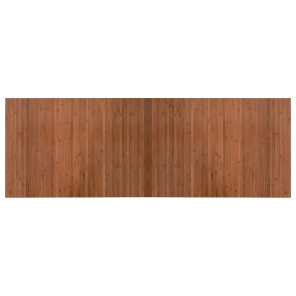 vidaXL Teppich Rechteckig Braun 70x200 cm Bambus