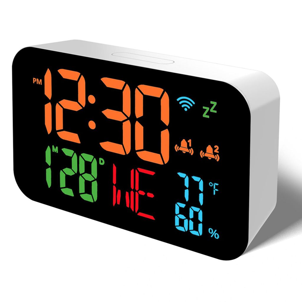 Tuya WiFi teploměr vlhkoměr, LED digitální vnitřní, hodiny Obrázek produktu 2