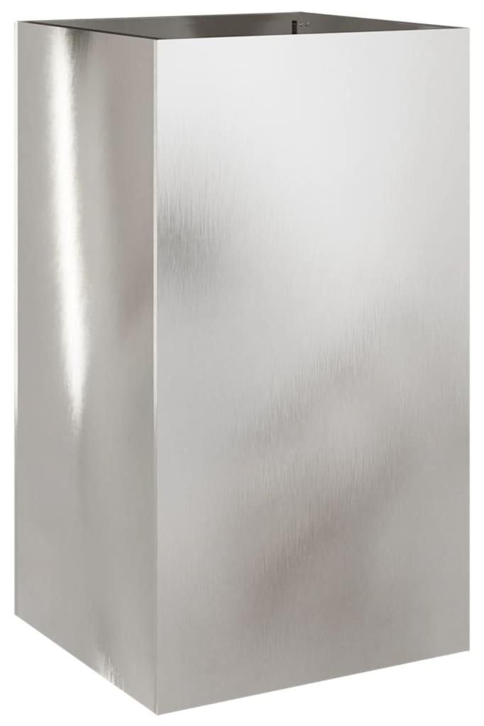 vidaXL Srebrna donica 42x38x75 cm ze stali nierdzewnej Zdjęcie produktu 