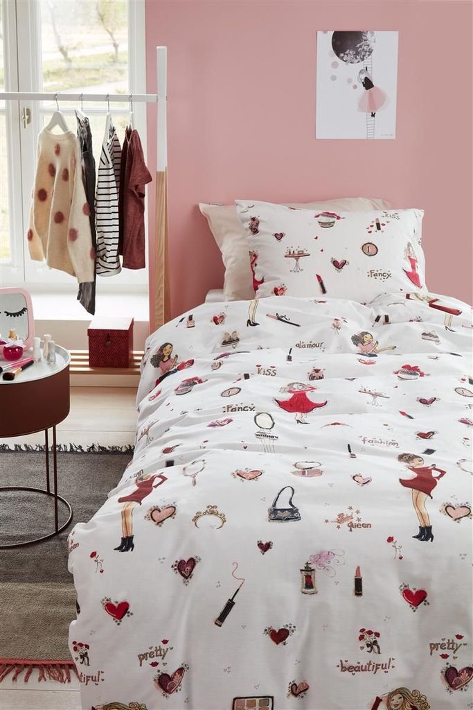 Beddinghouse Kids Fashion Bettwäsche-Garnitur Farbe Rosa 100x135cmx40x60 AL