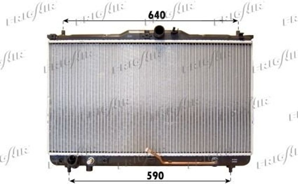 Kühler Motorkühlung Frigair 01283092 für Hyundai