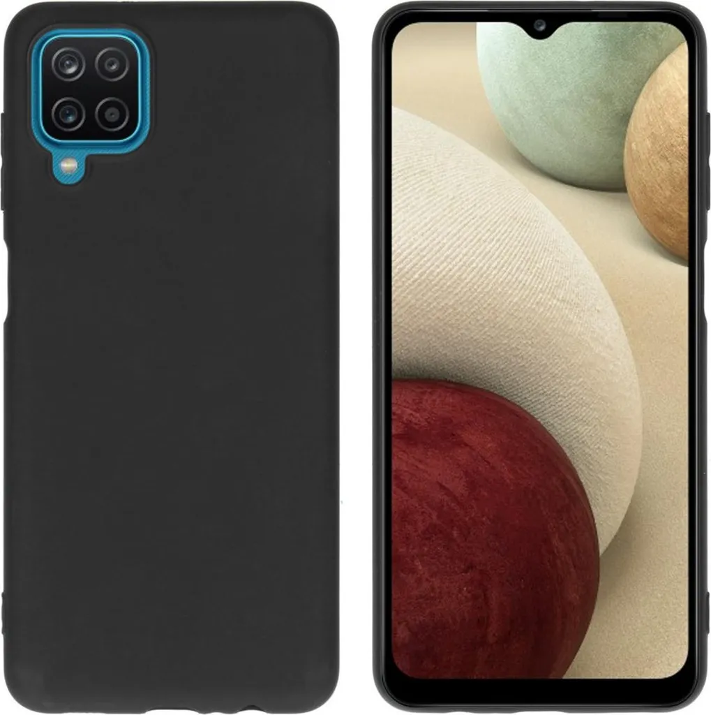 Custodia colorata in TPU imoshion per Samsung Galaxy A12 - Nero