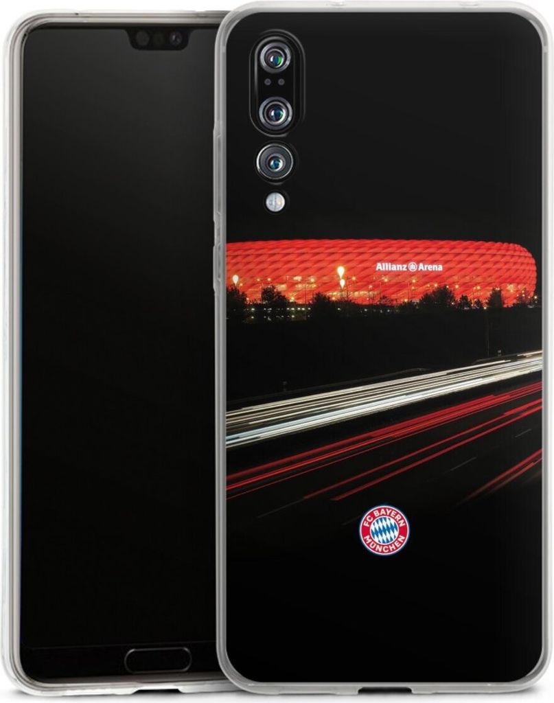 DeinDesign Handyhülle für Huawei P20 Pro Silikon Hülle Case Smartphone Schutzhülle FC Bayern München FCB Stadion
