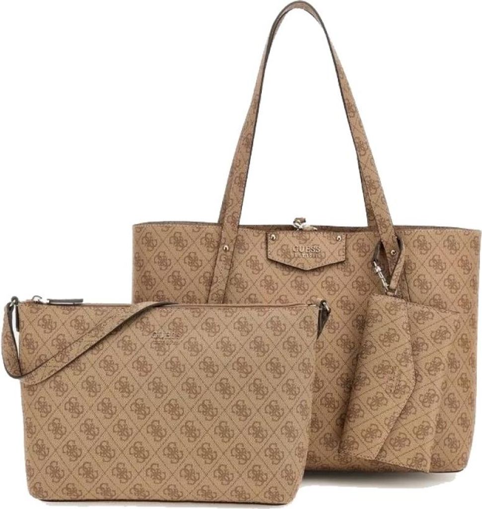 GUESS Shopper in ecopelle Brenton Tote logo latte Immagine del prodotto 