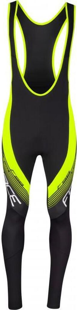 Trägerhose FORCE F58 ohne Pad gelb +5 °C bis +15 °C %%% Größe: XS