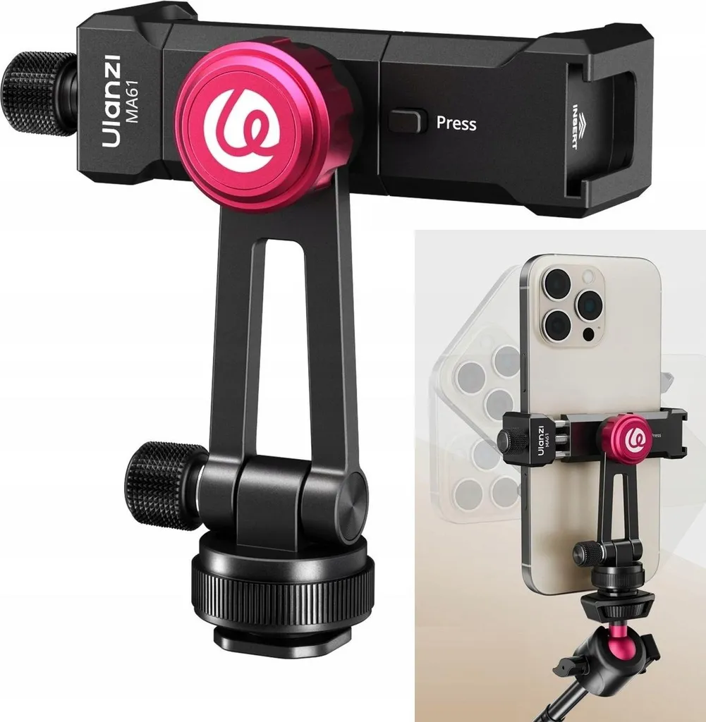 Ulanzi MA61 Supporto Smartphone da Viaggio - Metallo Indistruttibile