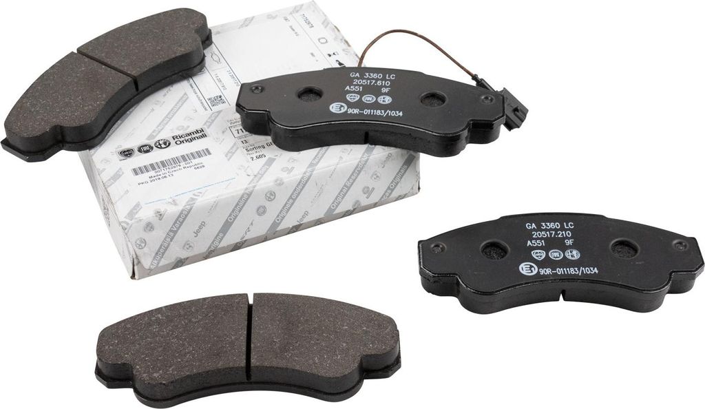 Bremsklötze vorn 18 Q 16 Zoll Räder Fiat Ducato Typ 244 77364859