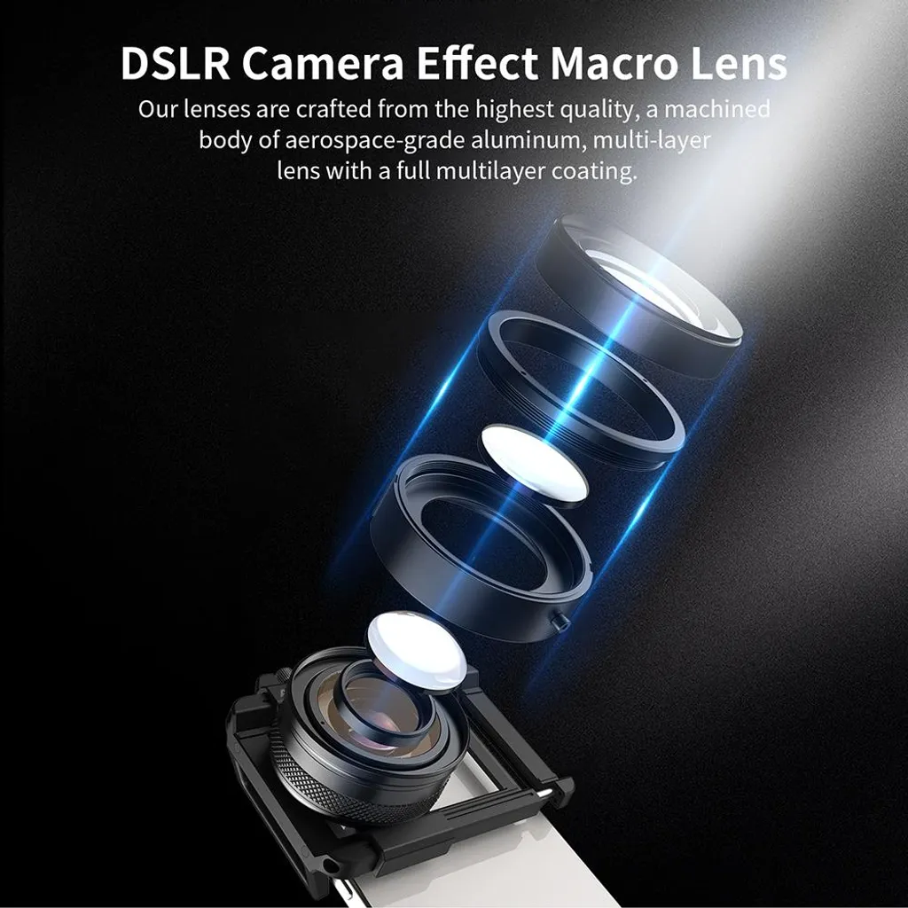 Objectif Macro Zoom 10-20X Haute Définition avec Fixation Rapide