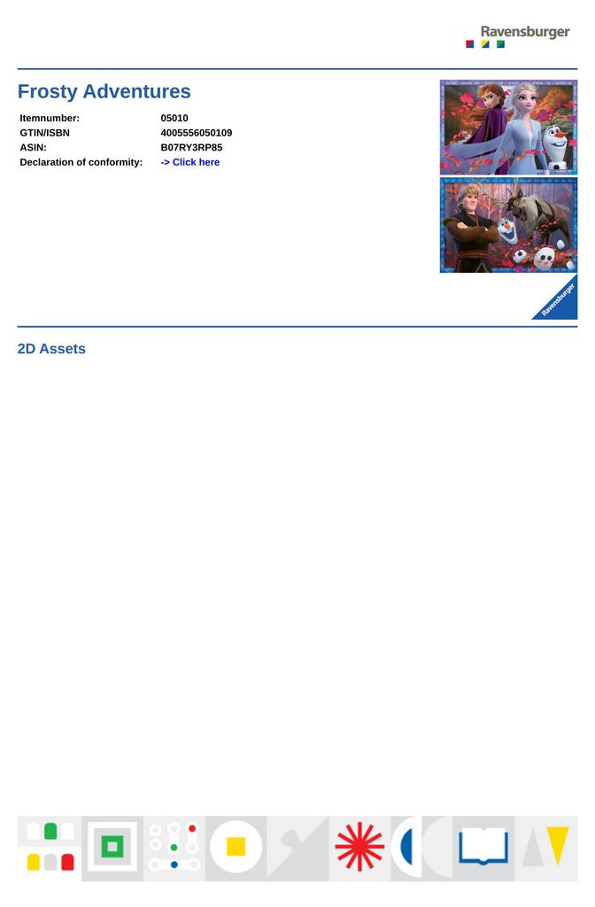 Frostige Abenteuer Ravensburger 05010 Produktbild 
