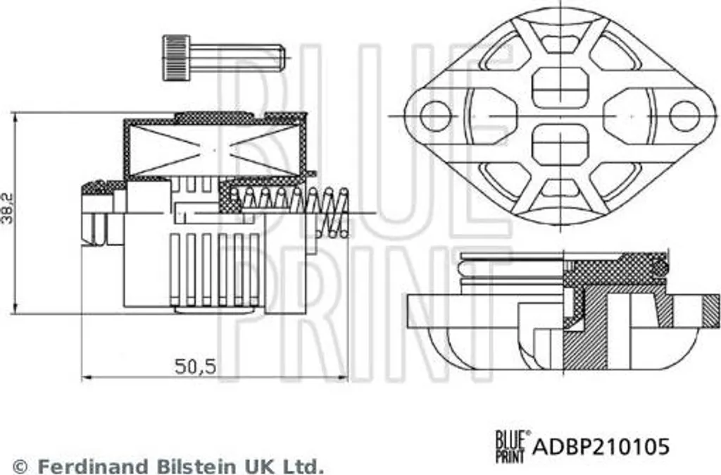 Filtro Idraulico Blue Print ADBP210105 per Volvo Haldex OE 30787687