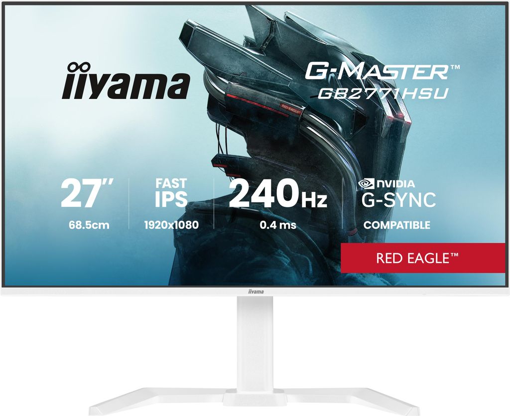 27" WHITE Fast IPS Gaming, G-Master Red Eagle, G-SYNC Produktbild 