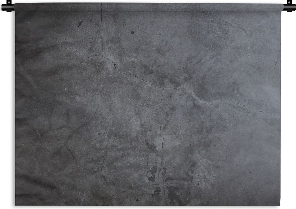 MuchoWow Wandteppich Wandbehang Industriell - Beton - Grau - Schiefer - Retro 120x90 cm Tapisserie Dekoration Wandtuch - Wohnen - Aufhänger für...