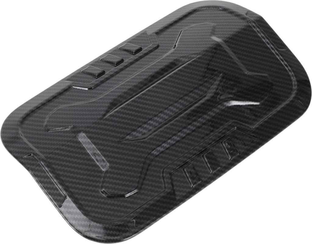 Kraftstofftankdeckel für Toyota Prado 24-25 Kraftstoffeinfüllklappe Abdeckung Klebetyp Carbon Fiber Schwarz ABS
