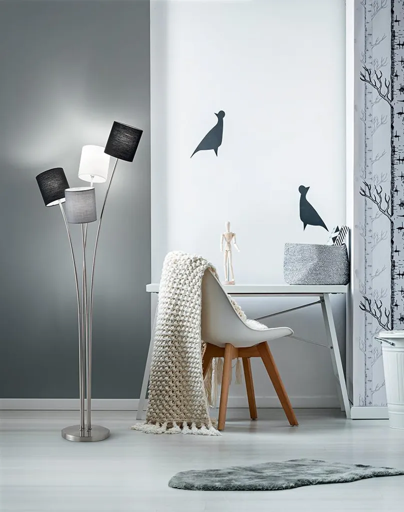 Lampadaire Métal Stable 160cm : Fini les Salons Sombres en Chrome Perenz