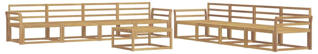 vidaXL Outdoor-Sofagarnitur 9 pcs Weiß 79 x 79 x 37 cm