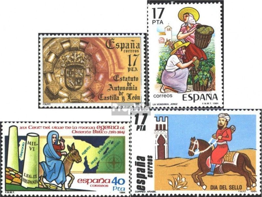 Briefmarken Spanien 1984 Mi 2654,2655,2656,2657 (kompl.Ausg.) postfrisch Sondermarken