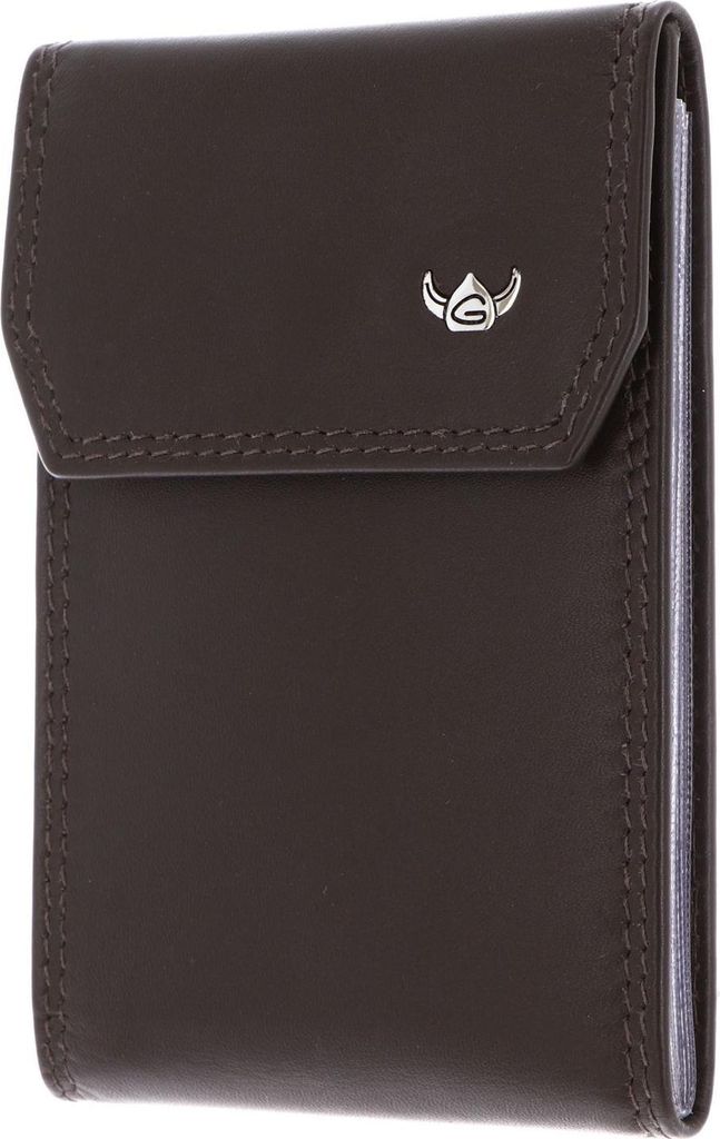 Golden Head Leder Polo RFID Protect Kartenetui 4425 Dunkelbraun