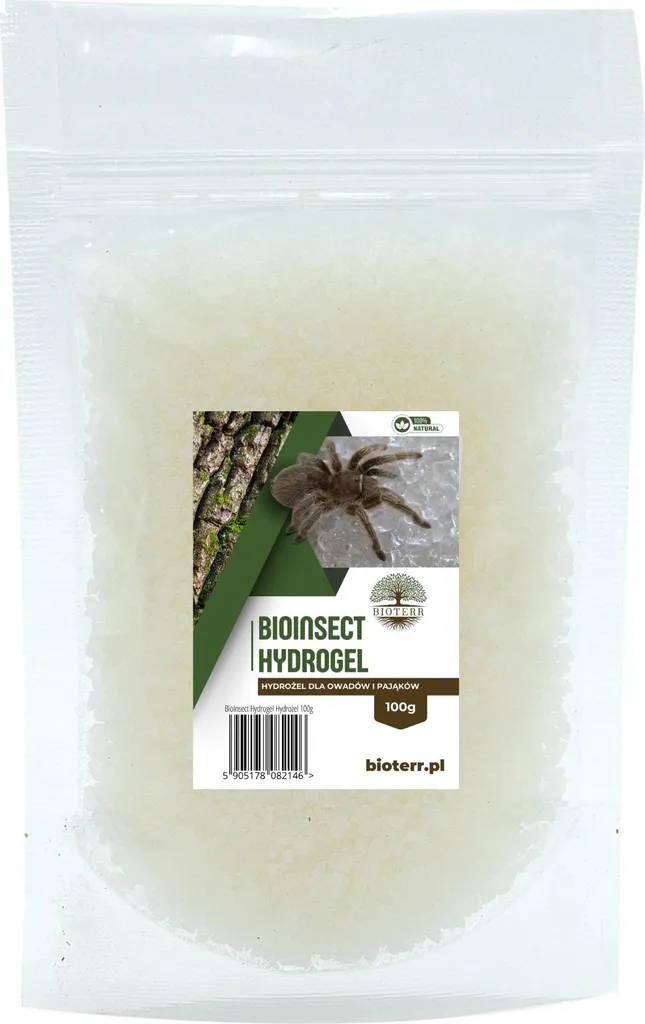 Idrogel BioInsect 100g: Acqua Gel per Ragni e Insetti da Pasto