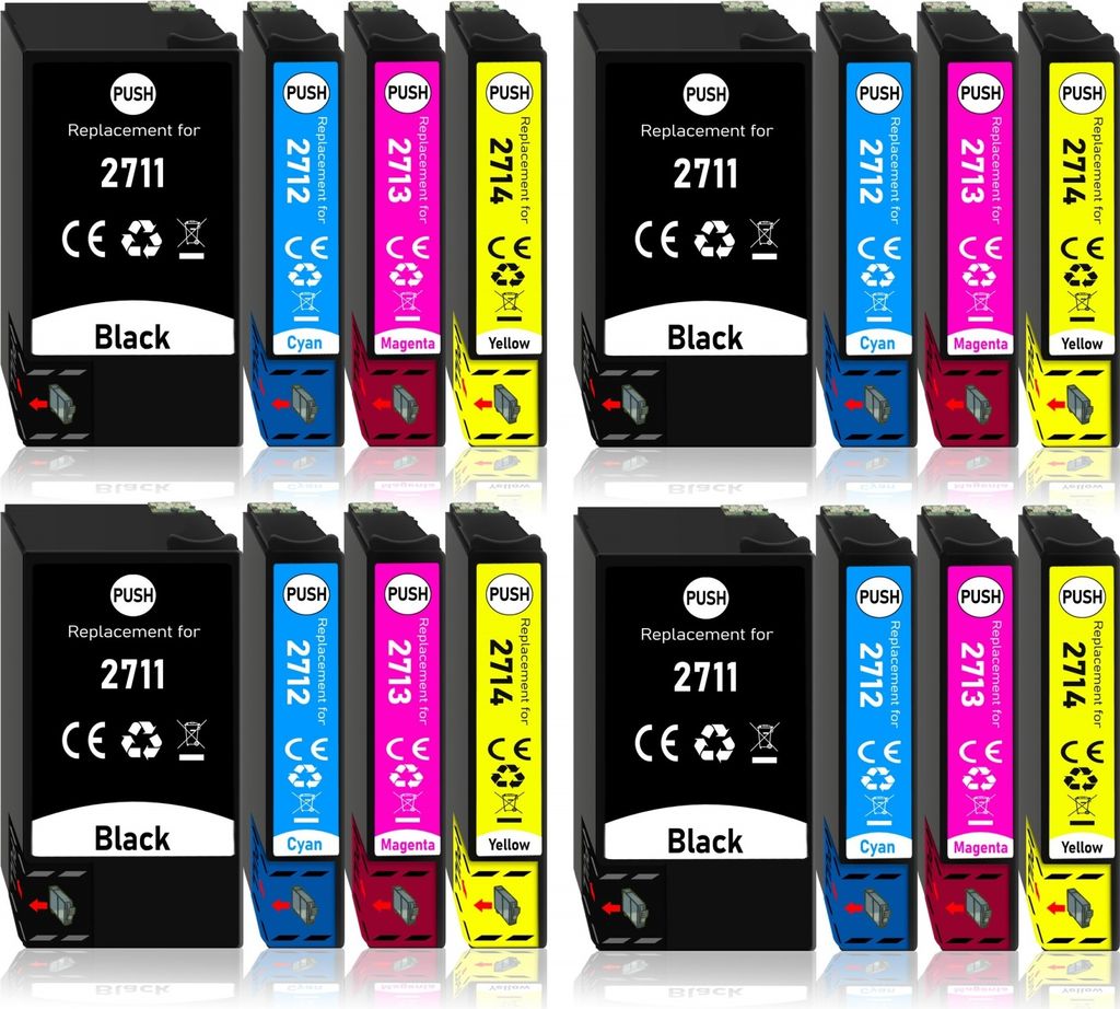 16er Pack Druckerpatronen 27 27XL kompatibel mit Epson WF-7620