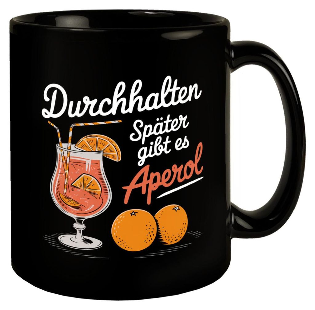 Durchhalten später gibt es Aperol Tasse