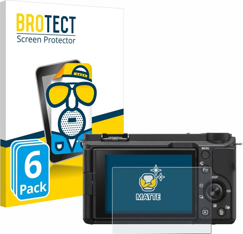 6x BROTECT Schutzfolie für Sony Alpha ZV-E10 II Displayschutz Displayschutzfolie Folie Matt Entspiegelungsfolie