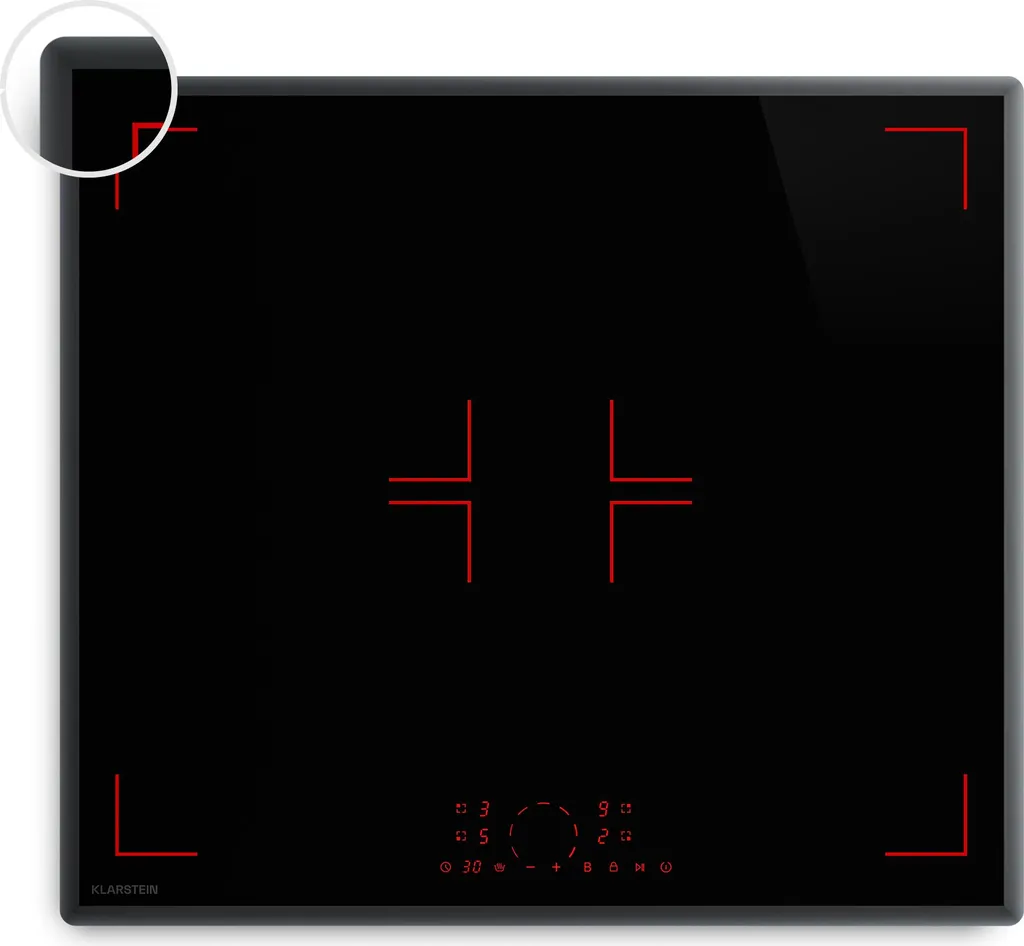 Plaque Induction 4 Zones avec Curseur Tactile et Sécurité Enfant