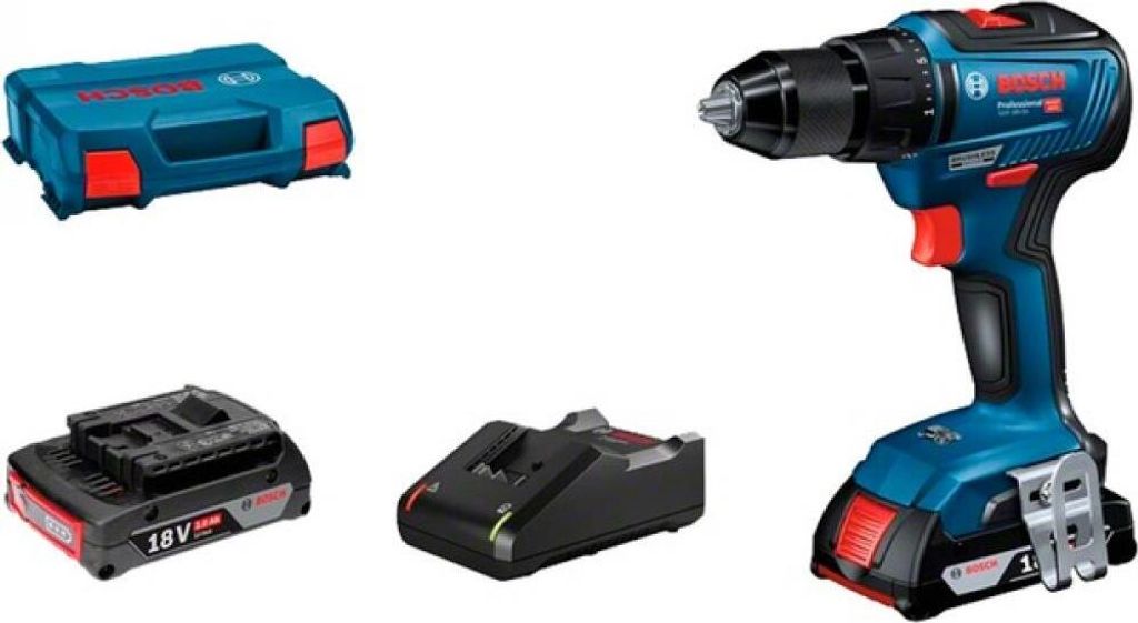 Bosch Akku-Bohrschrauber GSR 18 V-55 Professional Set inkl. 2 Akkus 2,0 Ah