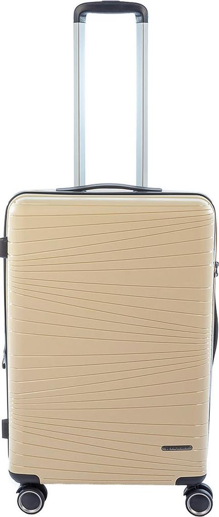 Franky PP14/19 Spinner 65er mit TSA-Zahlenschloss und Dehnfalte beige
